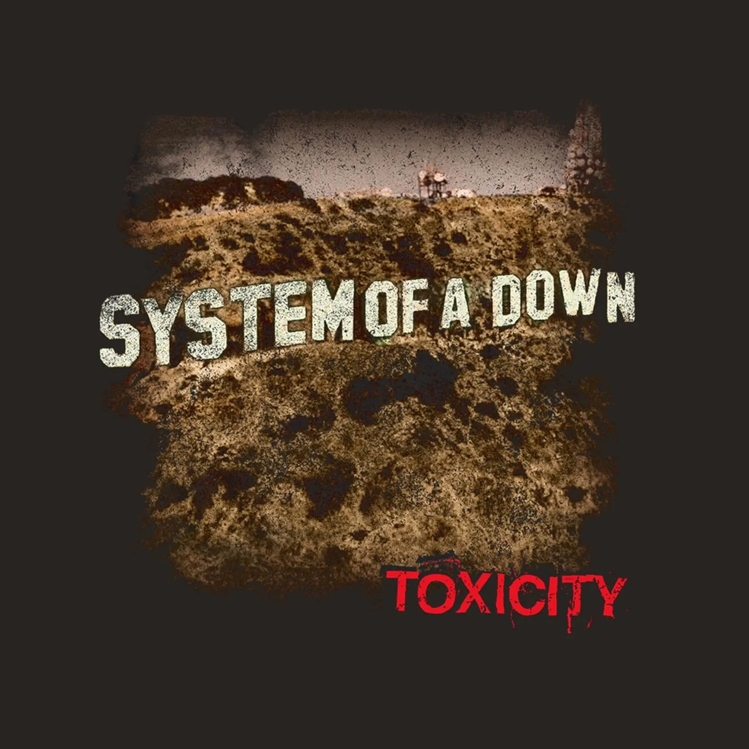 2Bhip System of A Down Toxicity Adult Black Short Sleeve T Shirt Nu Metal Graphic Tees