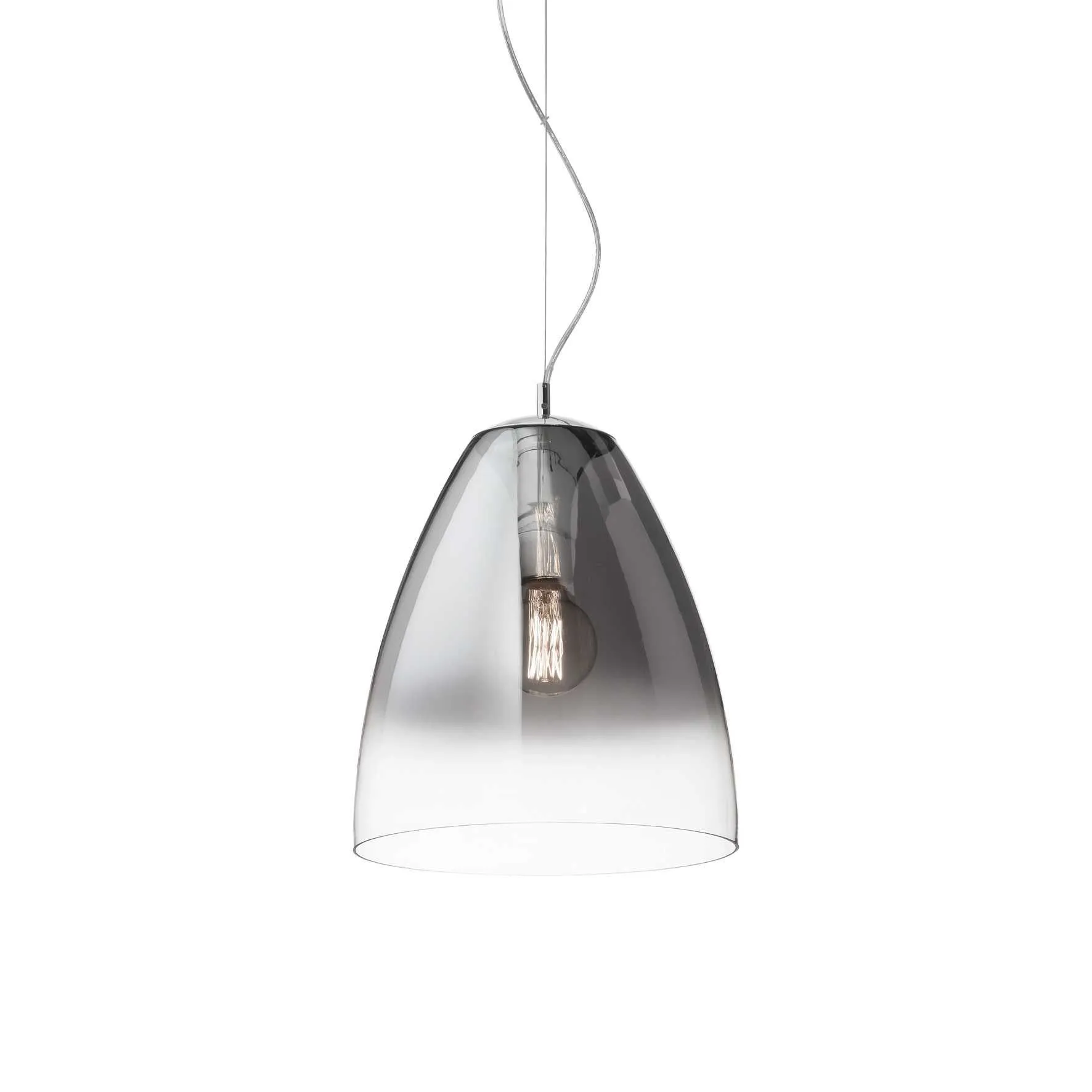 Audi-20 Pendant Ceiling Light -  Clear/Fade Chrome Finish, IP20