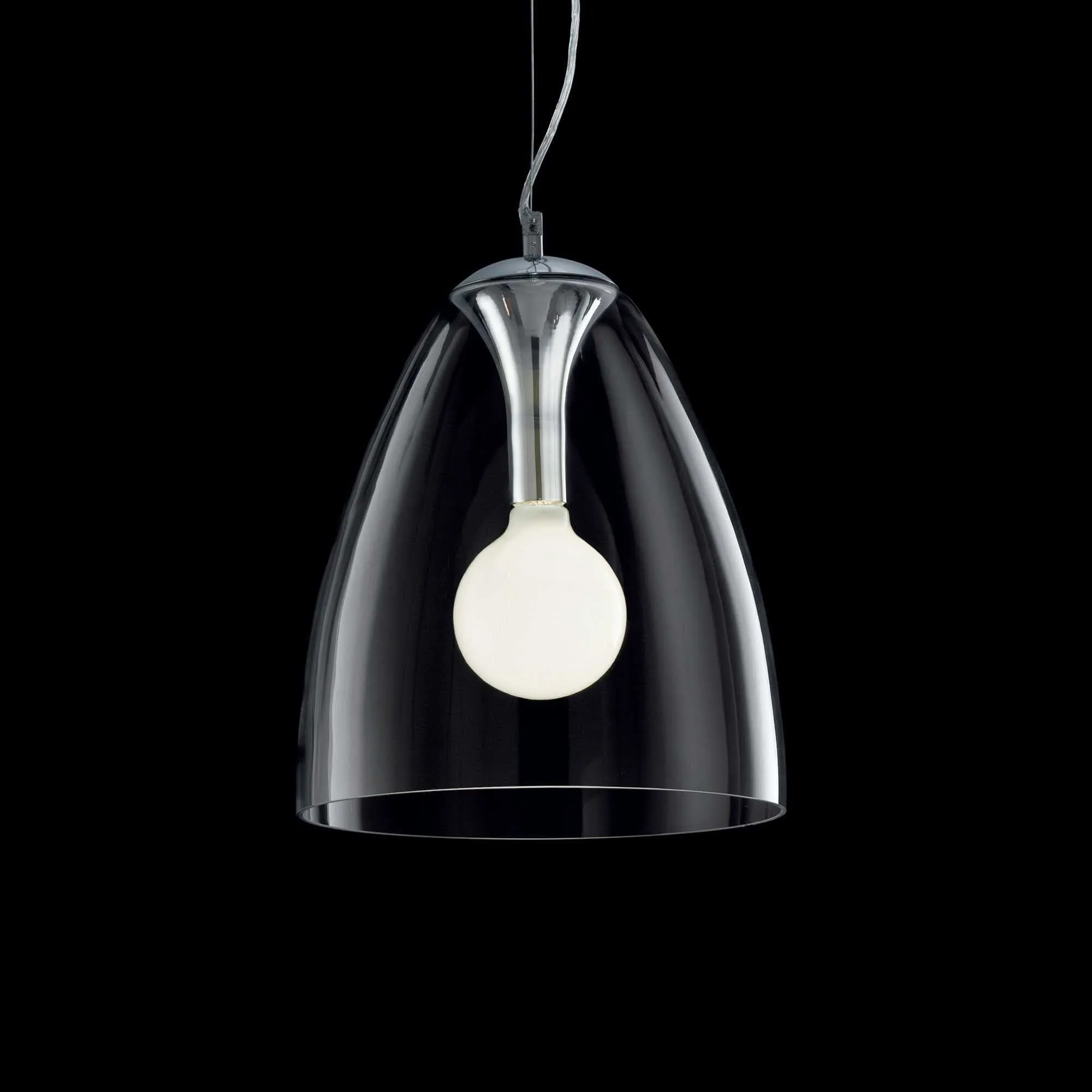 Audi-20 Pendant Ceiling Light -  Clear/Fade Chrome Finish, IP20