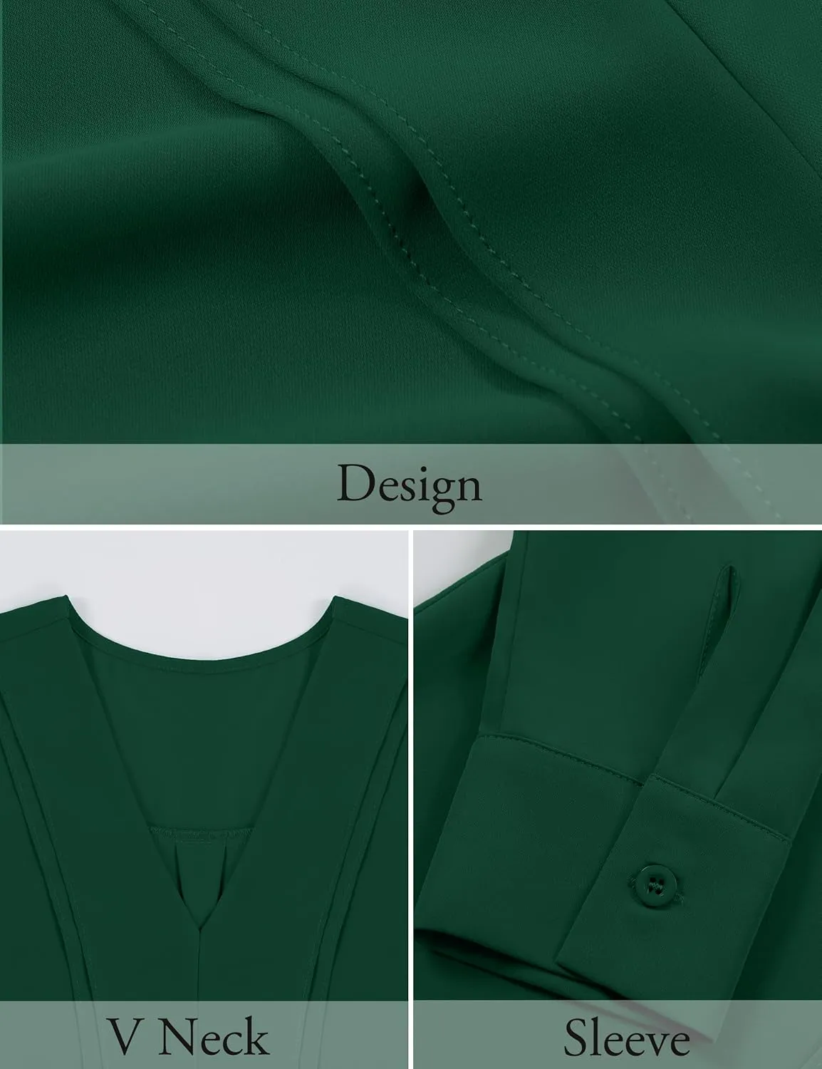 BMJL Womens Dressy Casual Blouses Business Work Tops Fall Long Sleeve Shirts 2024