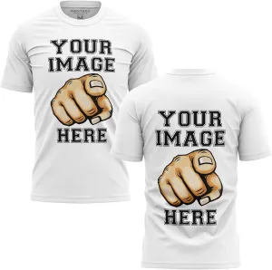 Custom Shirt for Men, ADD Your Image to Front and Back Printing, Customized Tshirts Design Your Own