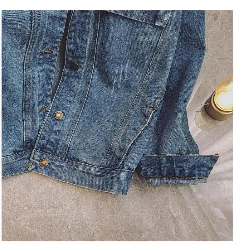Denim jacket women's new casual jacket tops    S4931