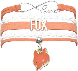 HCChanshi Fox Bracelet - Infinity Love Charm Bracelet Gifts For Women, Men, Adult Fox Lover, Valentine Wedding Themed Gifts
