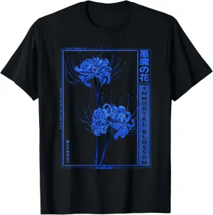 Higanbana or spider lily in Anime soft grunge goth aesthetic T-Shirt