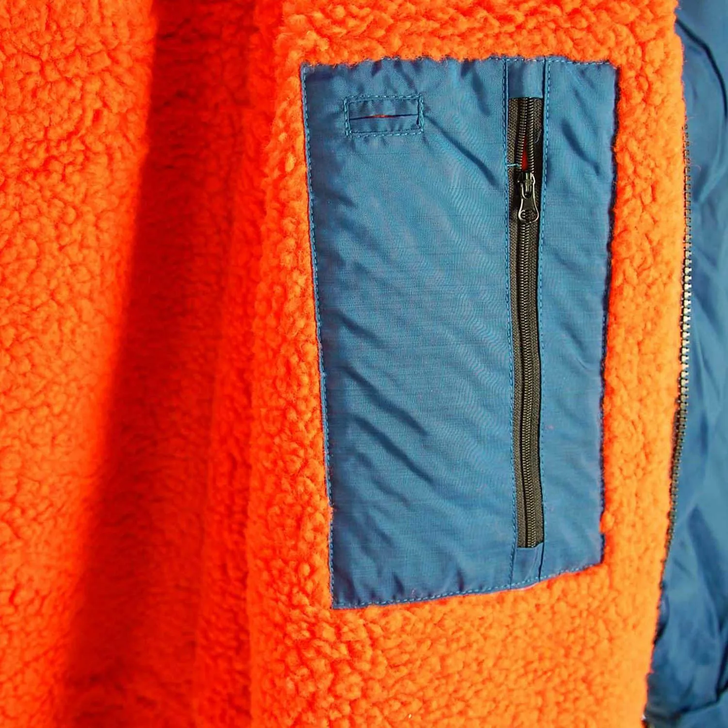 Sola Waterproof Dry Changing Robe Coat Blue/Orange