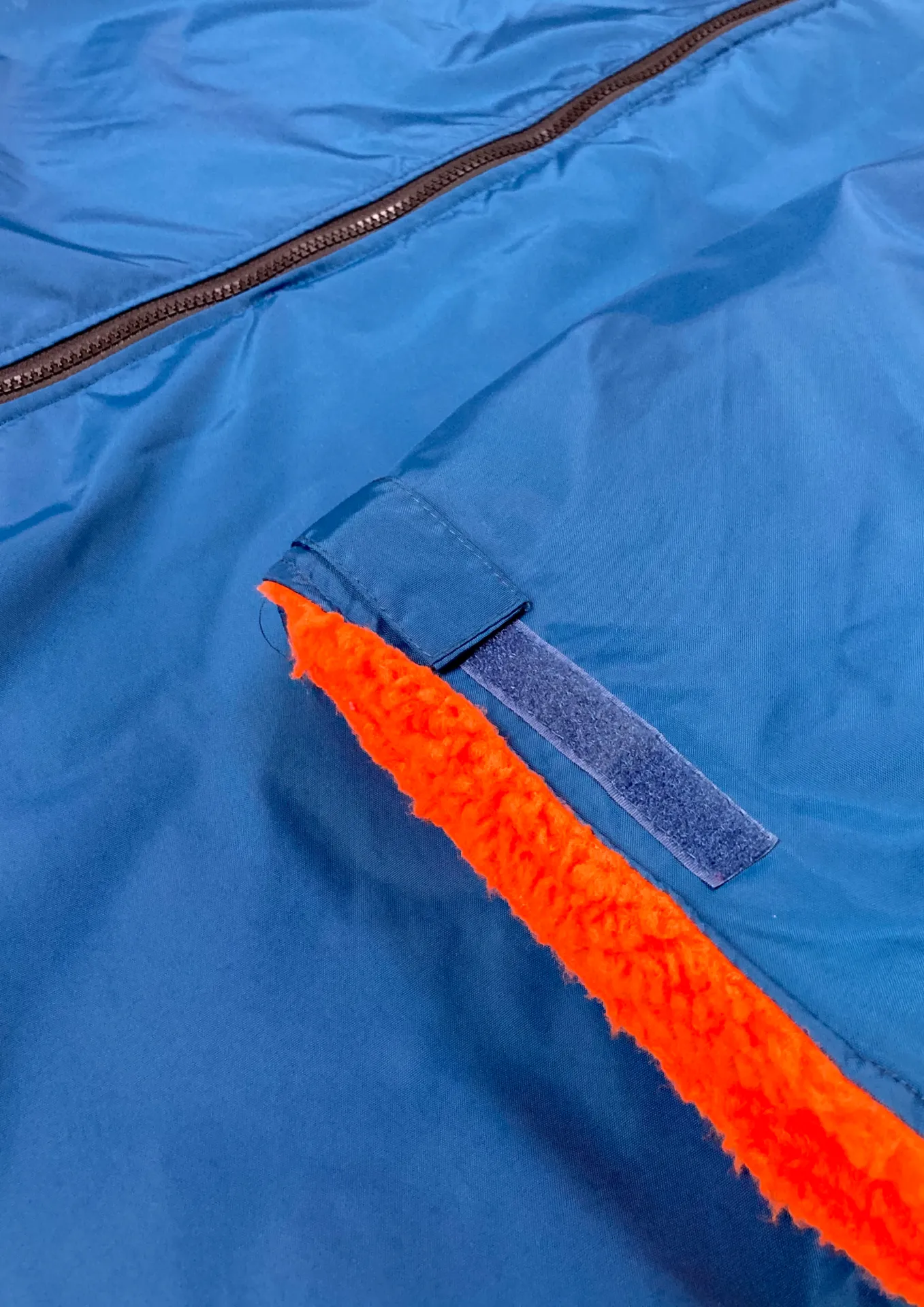 Sola Waterproof Dry Changing Robe Coat Blue/Orange